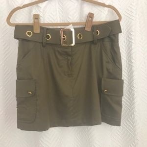 Millly Belted Skirt (Army Green)